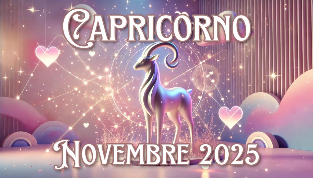 Oroscopo Capricorno Novembre 2025